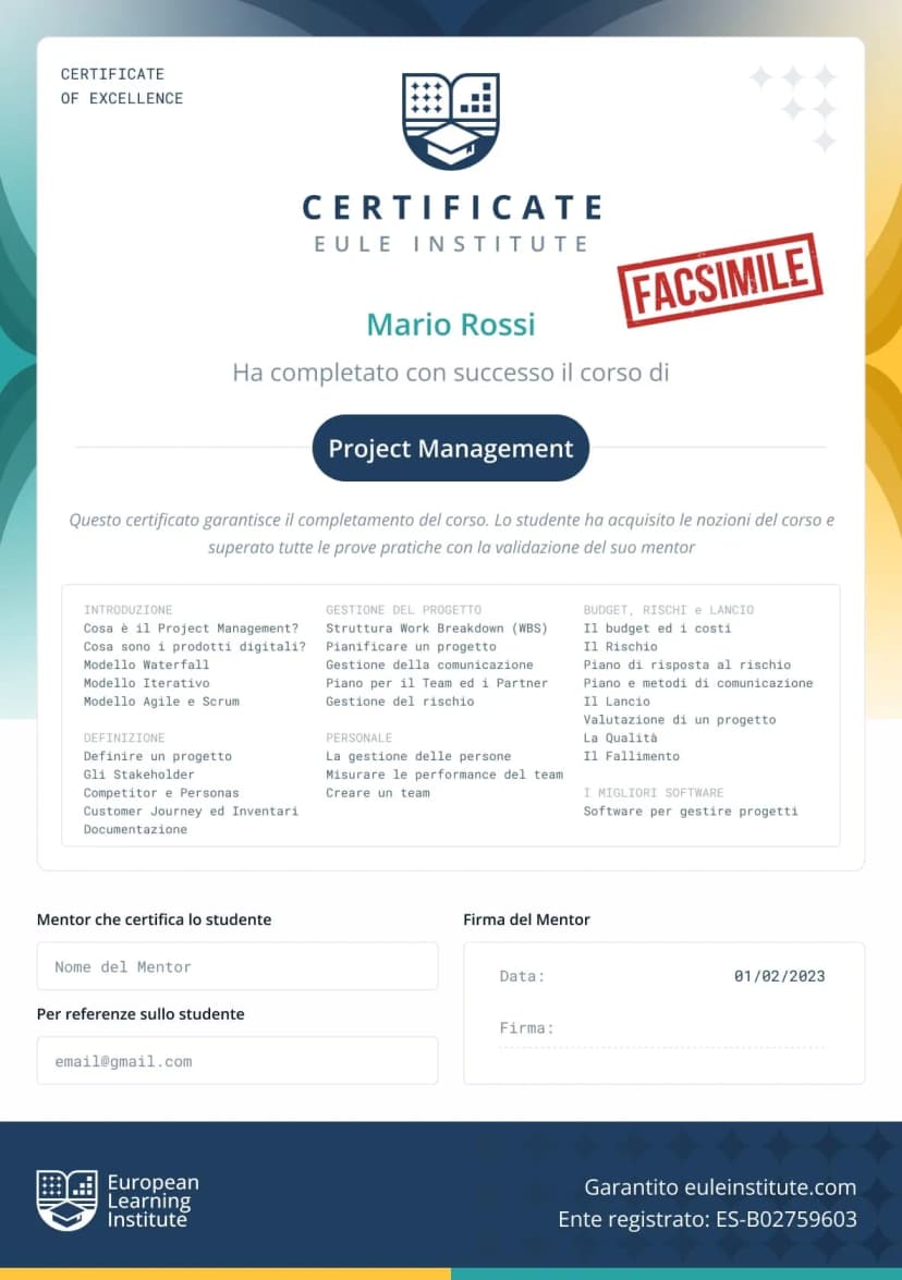 Certificato PMEI