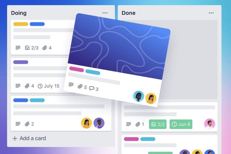 Trello card e liste configurazione per Project Manager