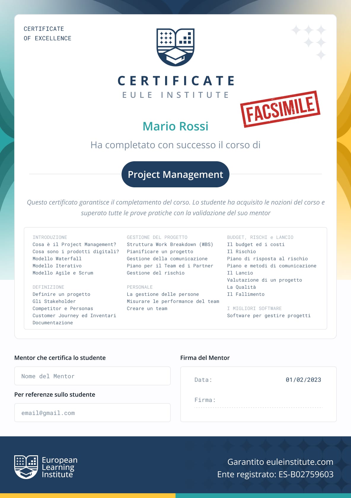 certificazione project management